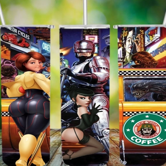 Robo cop tumbler - Picture 3 of 3